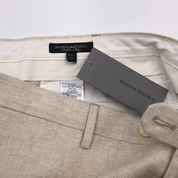 Banana Republic Milano Linen Suit Pants